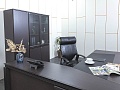 Кабинет руководителя EUR/QUARANTA  2 300х2 200х750 Шпон Венге   (КРЕ-28121)