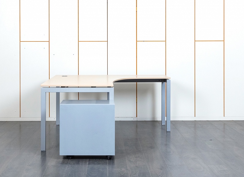 Комплект офисной мебели стол с тумбой Ultom 1 800х1 600х730 ЛДСП Зебрано   (СПУЗКп1-23090)