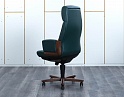 Купить Офисное кресло руководителя  DAZATO Кожа Зеленый DICO WOOD A  (КРКЗ-20023)