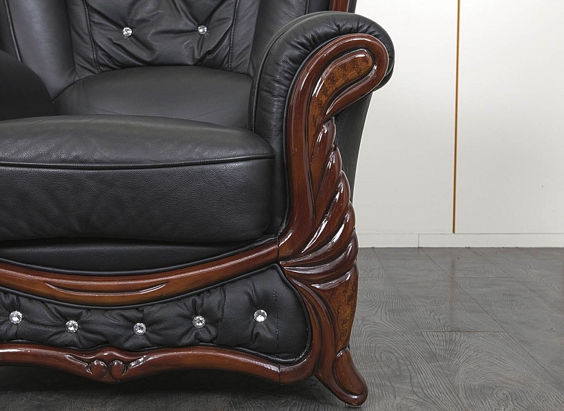 Мягкое кресло VICTORIA Кожа Черный   (Комплект из 2-х мягких кресел КНКЧК-14071)