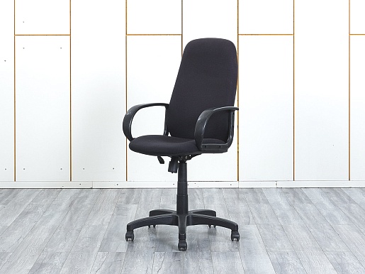 Офисное кресло руководителя   Ткань Черный   (КРТЧ1-24074)
