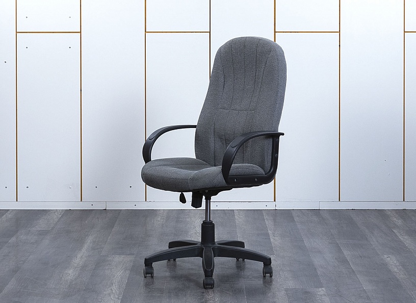 Офисное кресло руководителя   Ткань Серый   (КРТС-16053)