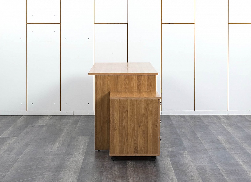 Комплект офисной мебели стол с тумбой  1 400х670х750 ЛДСП Орех   (СППХк-11082)
