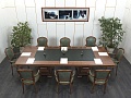 Офисный стол для переговоров Morello Gianpaolo 3 000х1 200х770 Массив Орех   (СГПХК-23081)