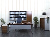 Кабинет руководителя Bene 2 000х1 800х750 Шпон Орех   (КРХ-06091)