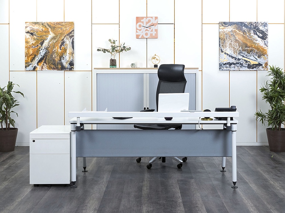 Кабинет руководителя Herman Miller 1 800х880х820 ЛДСП Белый   (КРБ-13112)