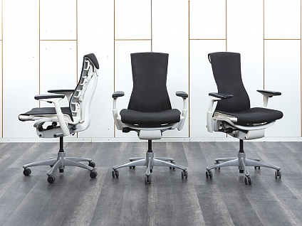 Офисное кресло руководителя  Herman Miller Ткань Серый Embody  (КРТС-03032)