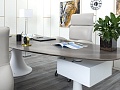Стол для руководителя CATTELAN ITALIA 2 600х2 300х750 Мрамор Коричневый Piero De Longh  (СРОК-17094)
