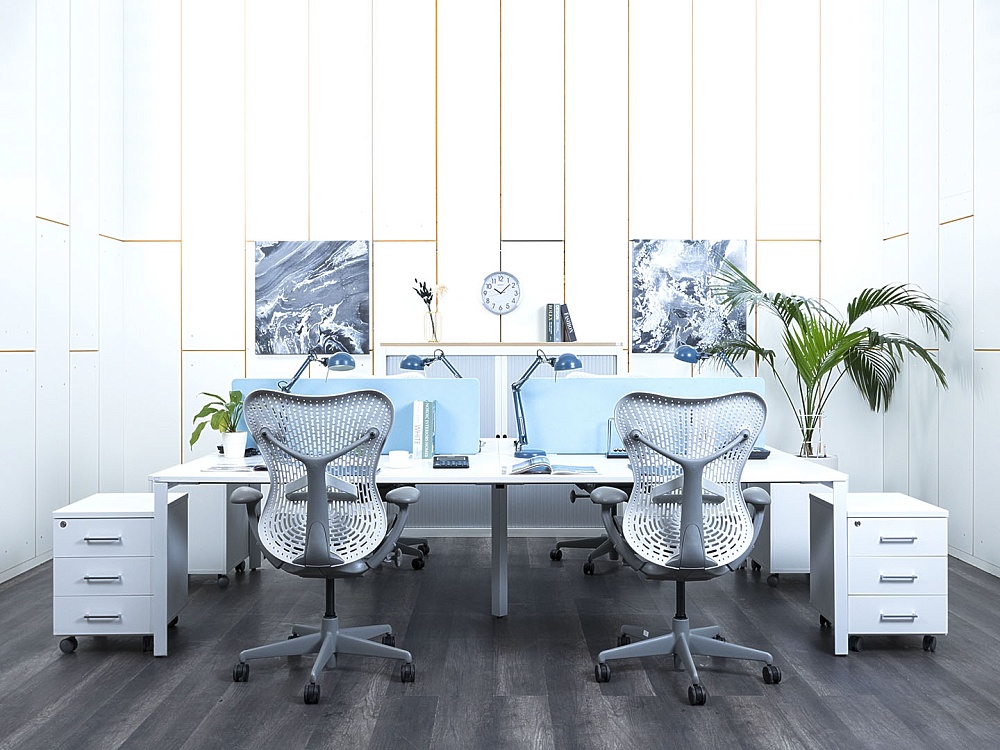 Комплект офисной мебели Herman Miller 2 800х1 630х750 ЛДСП Белый   (КОМБ1-30033)
