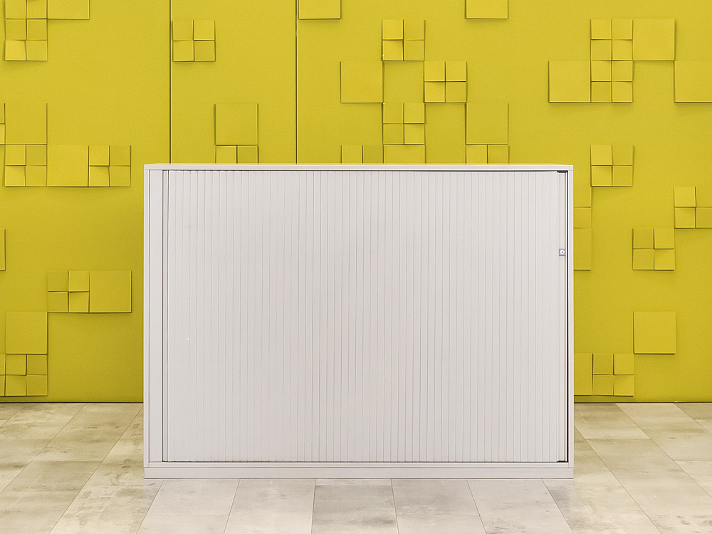 Шкаф для документов офисный  Steelcase ЛДСП Серый Франция  ШД1ДС4-27046