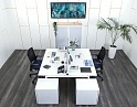 Купить Комплект офисной мебели Herman Miller 1 600х1 650х1 180 ЛДСП Белый   (КОМБ-13112)