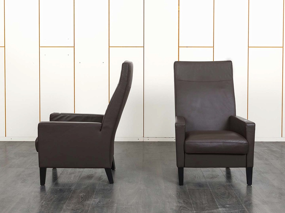 Комплект из 2-х кресел Walter Knoll Кожа Коричневый   (КНККК-30011)