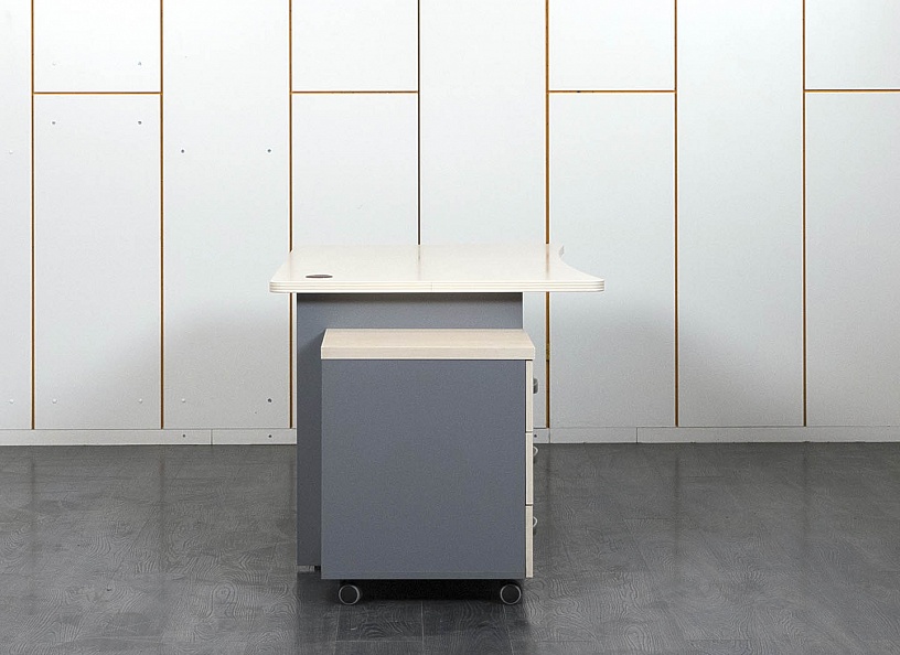 Комплект офисной мебели стол с тумбой Berlin 1 400х850х750 ЛДСП Бук   (СППВК-07041)