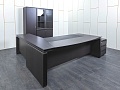 Кабинет руководителя EUR/QUARANTA  2 300х2 200х750 Шпон Венге   (КРЕ-28121)