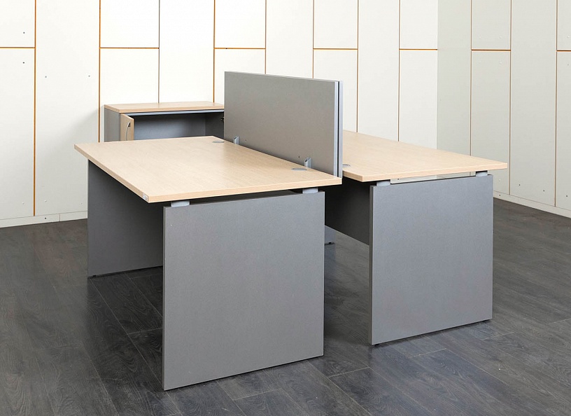 Комплект офисной мебели  1 400х800х750 ЛДСП Зебрано   (КОМЗ1-08011)