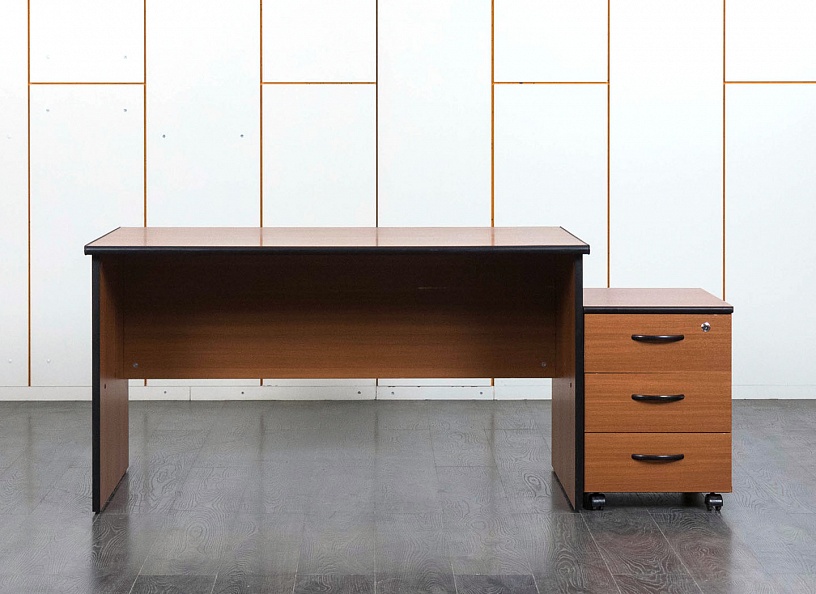 Комплект офисной мебели стол с тумбой  1 400х800х750 ЛДСП Орех   (СППХ2к-09120уц)
