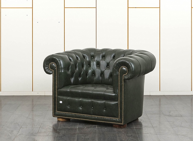 Мягкое кресло ORIGGI Кожа Зеленый CHESTERFIELD  (КНКЗ-01041)