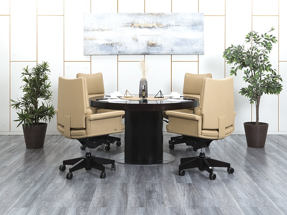 Офисный стол для переговоров Directoria 1 400х1 400х760 Массив Зебрано Dao  (СГКЗ-07064)