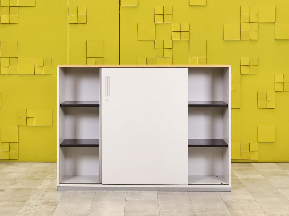 Шкаф для документов офисный Steelcase ЛДСП Белый Германия  ШД2ДБ-30016