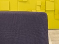 Конференц кресло для переговорной на полозьях Sito Wilkhahn Ткань Чёрный; Фиолетовый Италия_КДТФ1-29