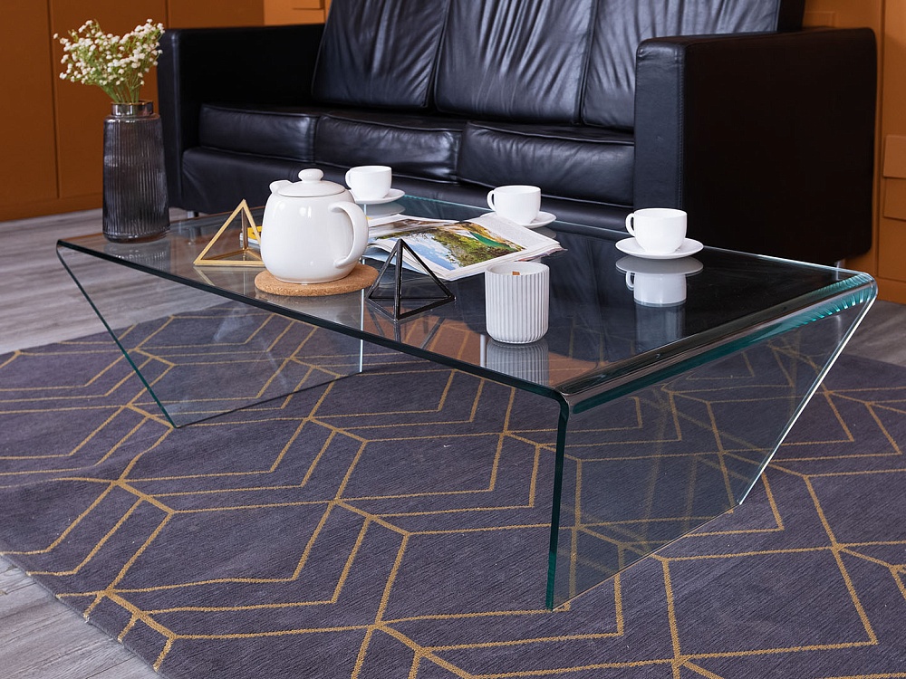 Журнальный столик La Forma 1 200х700х350 Стекло Прозрачный Burano  (СЖПС-12055)