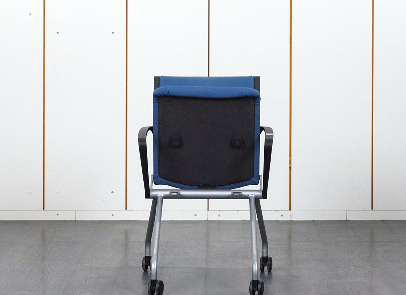 Конференц кресло для переговорной  Синий Ткань/металл SteelCase werndl  (УДТН-04110)