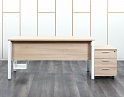 Купить Комплект офисной мебели стол с тумбой  1 600х700х750 ЛДСП Бук   (СППВ1к-17023)