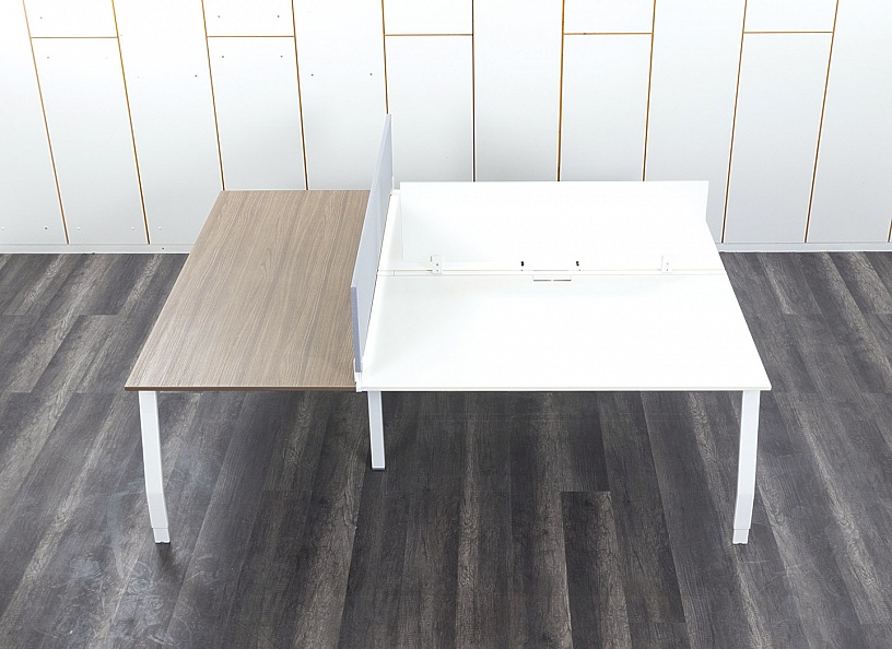 Комплект офисной мебели Sinetica 2 200х1 650х750 Шпон Белый   (КОМБ-15042)
