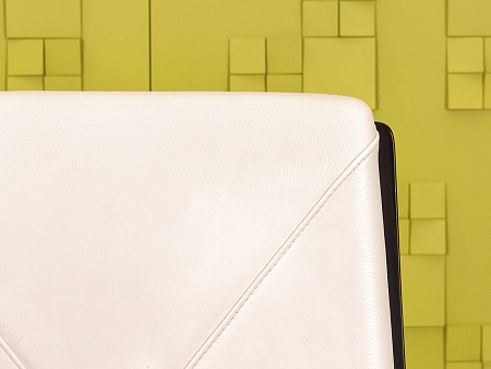 Офисное кресло руководителя на колесах Sitland Кожа Бежевый; Орех Италия_КРКБ-21051