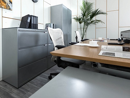 Комплект офисной мебели Herman Miller 3 200х1 800х1 000 ЛДСП Орех   (КОМХ-17082)