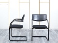 Конференц кресло для переговорной  Черный Ткань VITRA VISAVIS 2  (КДТЧ1-28113)