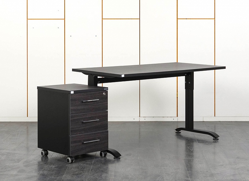 Комплект офисной мебели стол с тумбой  1 400х700х750 ЛДСП Венге   (СППВК-22021)