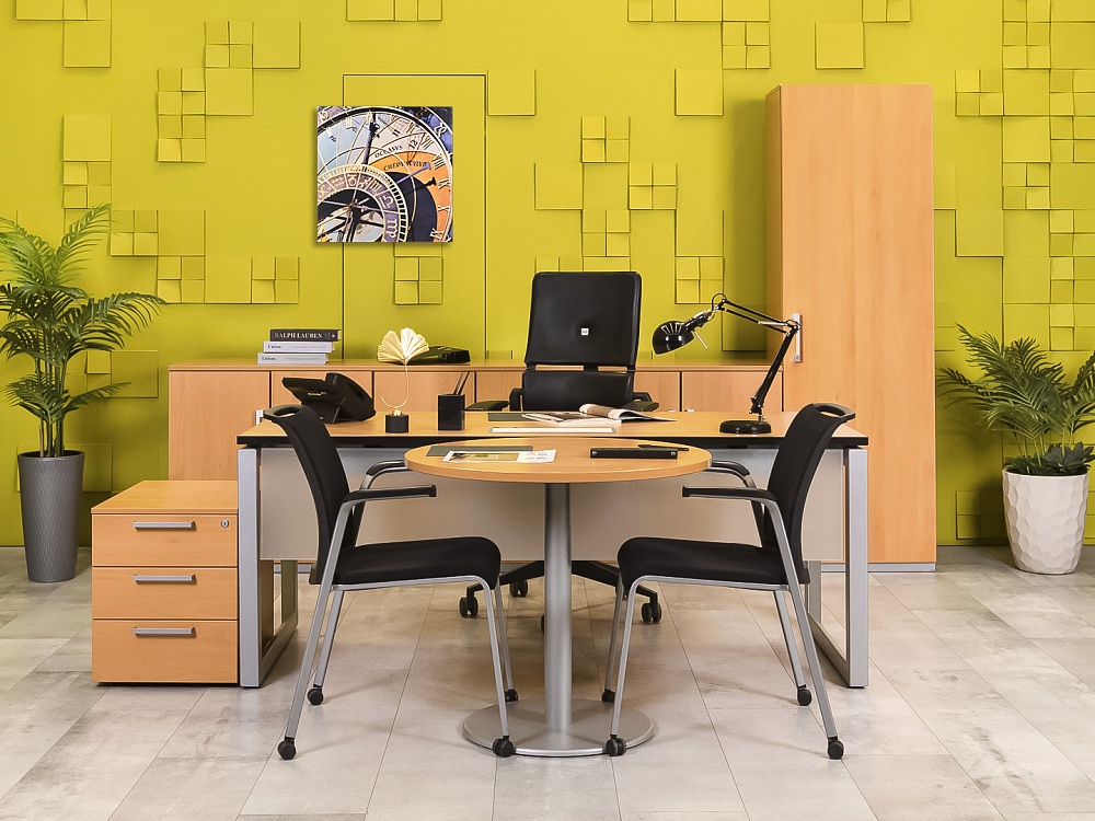 Кабинет руководителя  Steelcase ЛДСП Ольха Франция  КРЛ4-04026