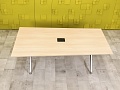 Офисный стол для переговоров Steelcase ЛДСП Зебрано Франция  СГПЗ1-04026