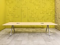 Офисный стол для переговоров Steelcase ЛДСП Зебрано Франция  СГПЗ2-04026