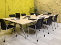 Офисный стол для переговоров Steelcase ЛДСП Зебрано Франция  СГПЗ2-04026