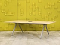Офисный стол для переговоров Steelcase ЛДСП Зебрано Франция  СГПЗ1-04026