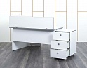 Купить Комплект офисной мебели стол с тумбой  1 500х1 200х760 ЛДСП Белый   (СПУБКп-02082)