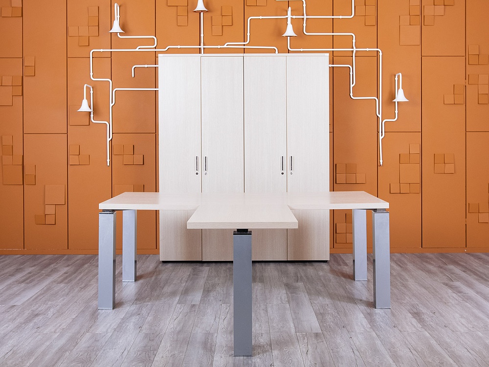 Кабинет руководителя Sinetica 2 000х2 000х730 ЛДСП Зебрано TAO  (КРЗ-09104)