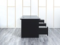 Комплект офисной мебели стол с тумбой IKEA 2 000х800х760 ЛДСП Черный   (СППЧ1Кл-05064)