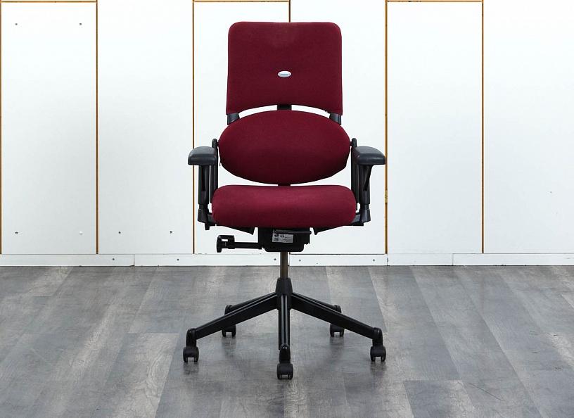 Офисное кресло руководителя  SteelCase Ткань Красный Please 1  (КРТК-08072уц)