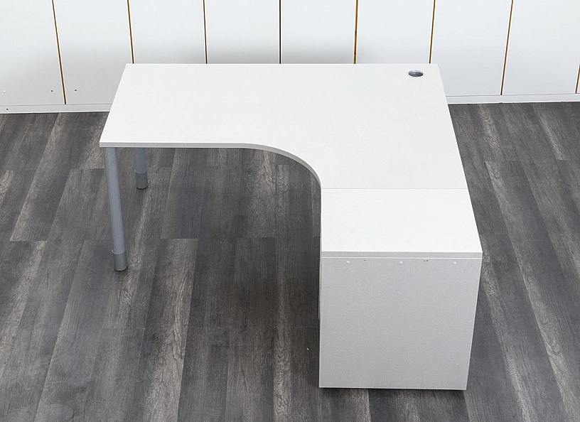 Комплект офисной мебели стол с тумбой Bene 1 600х1 600х760 ЛДСП Серый   (СПУСКп-09112)