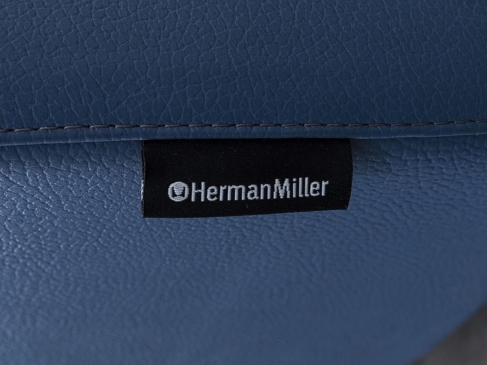 Мягкое кресло Herman Miller Кожа Синий   (Комплект из 2-х мягких кресел КНКНК-13112)