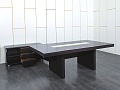 Офисный стол для переговоров EUR/QUARANTA  2 300х1 200х750 Шпон Венге   (СГПЕ-27091)