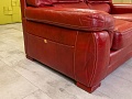 Диван и 2 кресла TS SALOTTI 1600x900 Кожа Красный Италия_ДНККК-241123