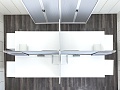 Комплект офисной мебели Herman Miller 3 200х1 650х1 180 ЛДСП Белый   (КОМБ1-13112)