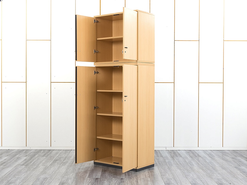 Шкаф для документов SteelCase 800х440х2 200 ЛДСП Бук   (ШД4ДВ-12084)