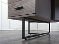 Стол для руководителя Calipso 1 800х900х760 ЛДСП Зебрано   (СРЗ-05082)