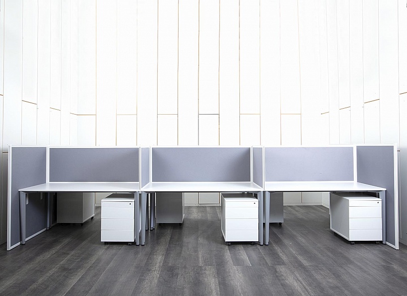 Комплект офисной мебели Techo 4 900х2 030х1 320 ЛДСП Белый   (КОМБ-26092)