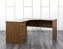 Купить Комплект офисной мебели стол с тумбой  1 400х1 610х750 ЛДСП Орех   (СПУХКл-15072)